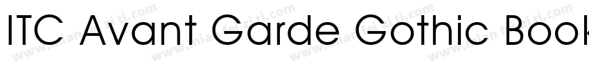 ITC Avant Garde Gothic Book BT Requ字体转换